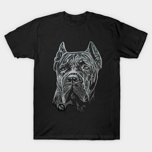 Cane Corso Painting T-Shirt by SKornackiArt